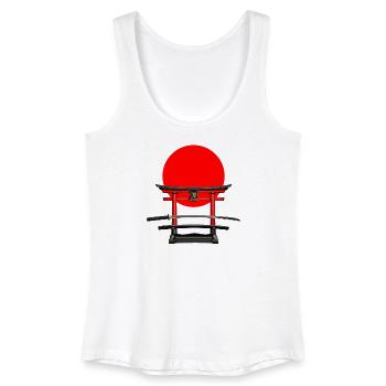 KATANA_VECTOR_ART - Women’s Organic Tank Top - white - Front
