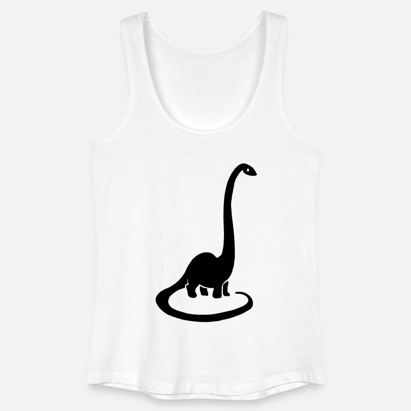 Dinosaur - Women’s Organic Tank Top - white