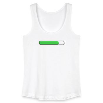 Average gauge Green (three quarters) - Women’s Organic Tank Top - white - Front