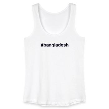BANGLADESH Hashtag - Women’s Organic Tank Top - white - Front