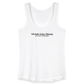 Study place - Women’s Organic Tank Top - white - Front