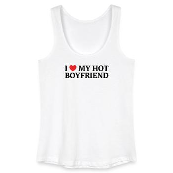 I love my hot friend - Women’s Organic Tank Top - white - Front