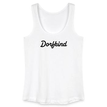 Dorfkind Statement - Frauen Bio Tank Top - Weiß - Vorne
