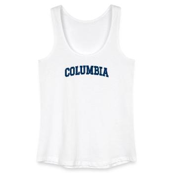 Columbia Hochschulbogen - Frauen Bio Tank Top - Weiß - Vorne