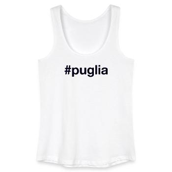 PUGLIA Hashtag - Women’s Organic Tank Top - white - Front