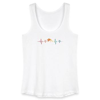 Heartbeat speedometer - Women’s Organic Tank Top - white - Front