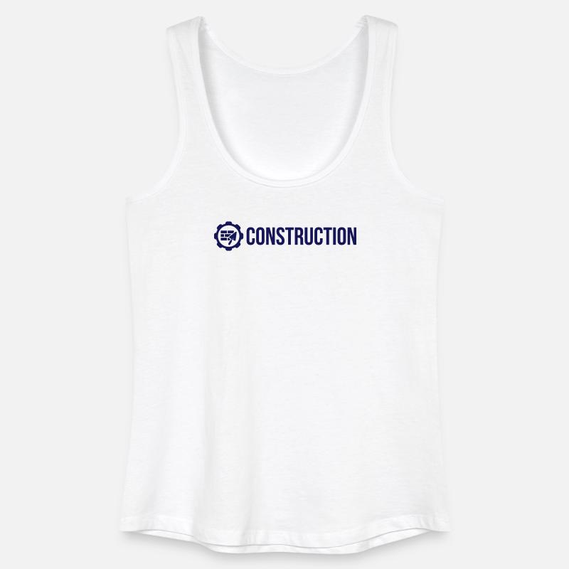 Construction - Frauen Bio Tank Top - Weiß