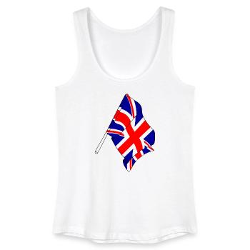 Flag Great Britain - Women’s Organic Tank Top - white - Front