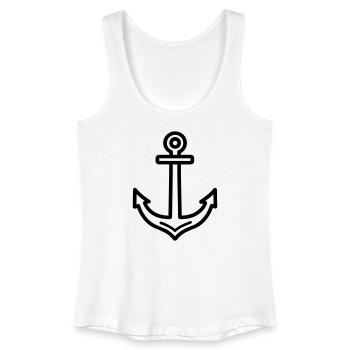 Anker - Frauen Bio Tank Top - Weiß - Vorne
