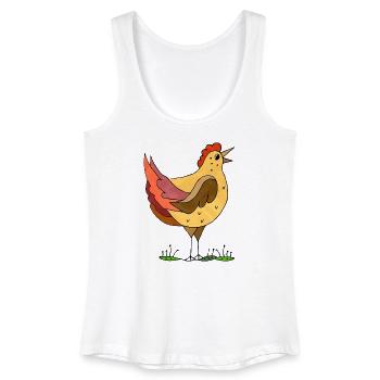hen - Women’s Organic Tank Top - white - Front