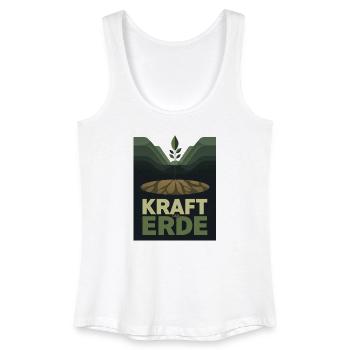 Kraft der Erde 1930s Plakat Natur Landwirtschaft - Frauen Bio Tank Top - Weiß - Vorne