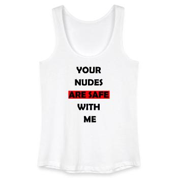 Edgy Humor T-Shirt - Débardeur bio Femme - blanc - Devant