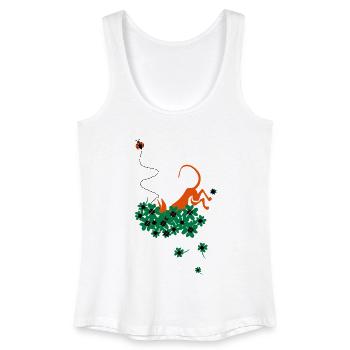 glucksbringer - Frauen Bio Tank Top - Weiß - Vorne
