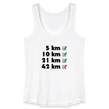 Marathon checklist - Women’s Organic Tank Top - white - Front