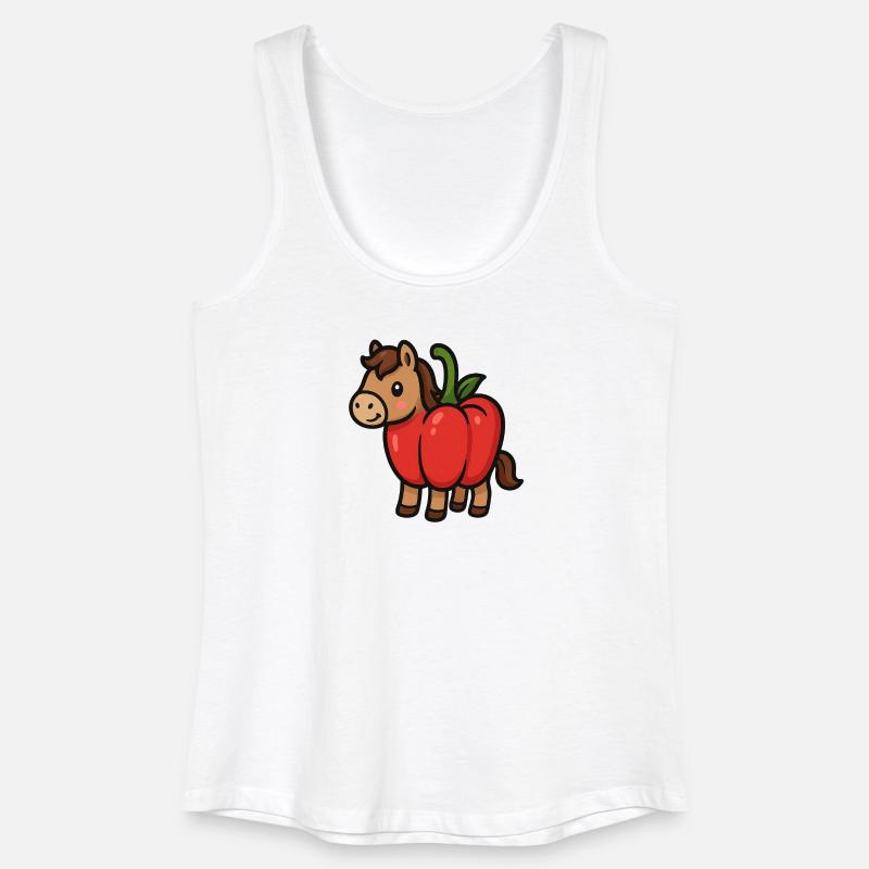 Pepper bangs - Women’s Organic Tank Top - white