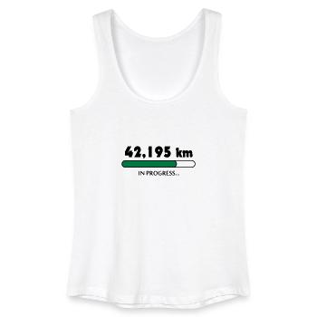 Marathon in progress - Women’s Organic Tank Top - white - Front