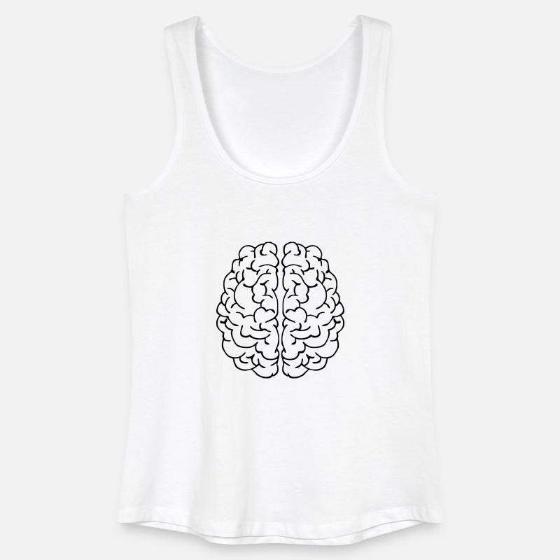 Brain comic - Women’s Organic Tank Top - white