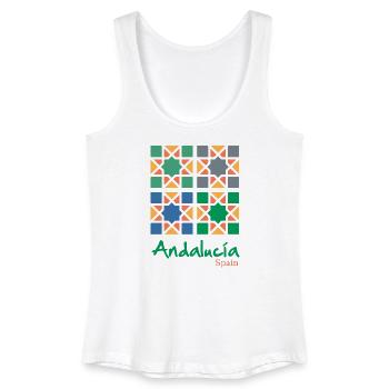 Andalusian Tiles 4 - Women’s Organic Tank Top - white - Front