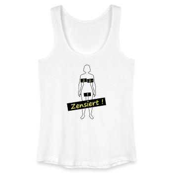 censored - Women’s Organic Tank Top - white - Front