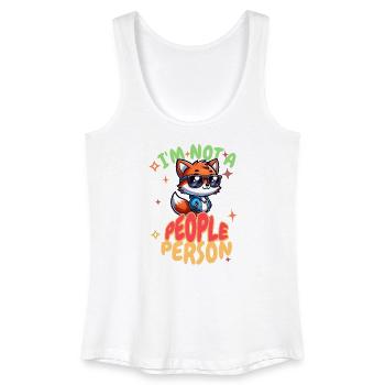 Introvert People - Frauen Bio Tank Top - Weiß - Vorne