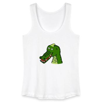 kroko 49 - Frauen Bio Tank Top - Weiß - Vorne