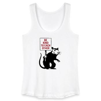 Be kind to each other Rat - Women’s Organic Tank Top - white - Front