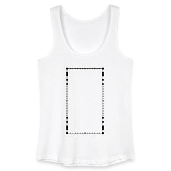 Rahmen - Frauen Bio Tank Top - Weiß - Vorne