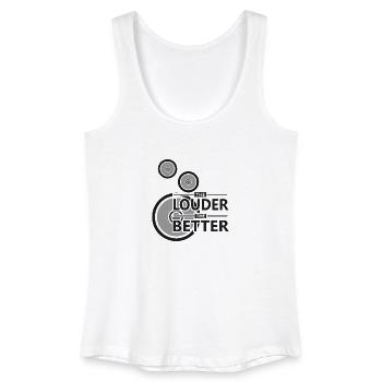 Subwoofer Musik Headset Sound Beats Rhytmus - Frauen Bio Tank Top - Weiß - Vorne