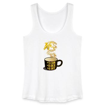 Dragon Steam RPG Stat Mug - Débardeur bio Femme - blanc - Devant