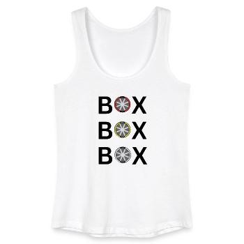 Stufenrad: Soft Medium Hard - Frauen Bio Tank Top - Weiß - Vorne