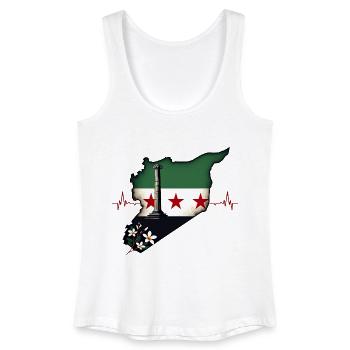 Drapeau Syrie - Centre de table - Débardeur bio Femme - blanc - Devant
