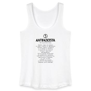 Antifaschistische Definition - Frauen Bio Tank Top - Weiß - Vorne