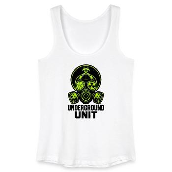 Unterirdische Einheit - Gasmaske - Frauen Bio Tank Top - Weiß - Vorne