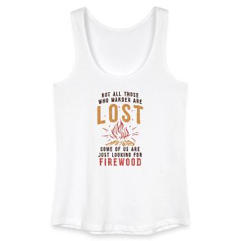 Not everyone who wanders around is lost - Women’s Organic Tank Top - white - Front