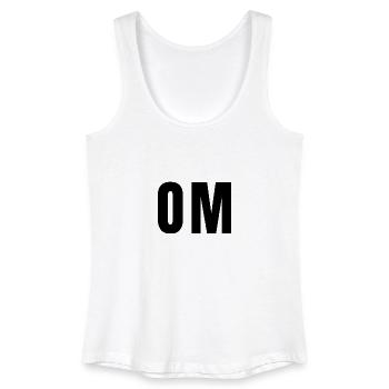 OM - Frauen Bio Tank Top - Weiß - Vorne