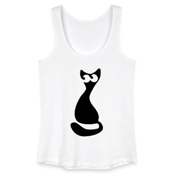 katze - Débardeur bio Femme - blanc - Devant