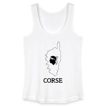 corse - Débardeur bio Femme - blanc - Devant