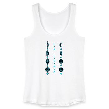 Mondphasen - Frauen Bio Tank Top - Weiß - Vorne
