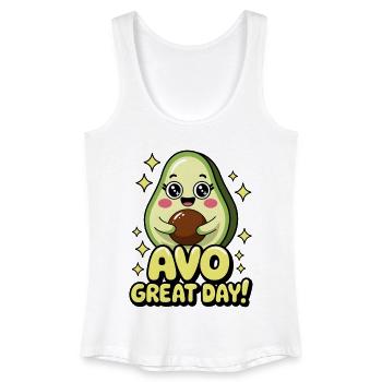 Avo Great Day! - Women’s Organic Tank Top - white - Front