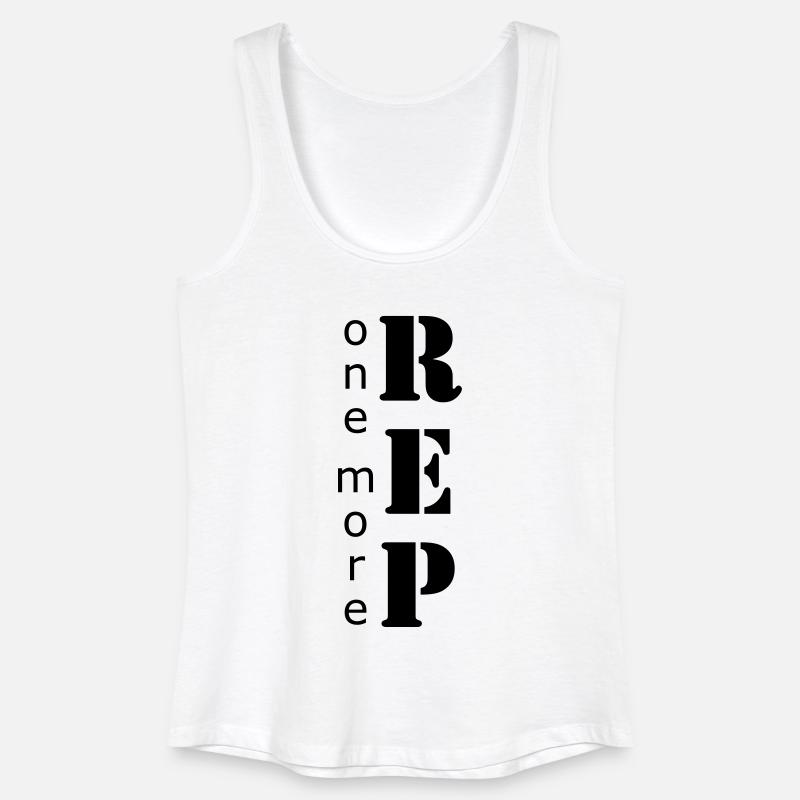 One More Rep (vertical) - Frauen Bio Tank Top - Weiß