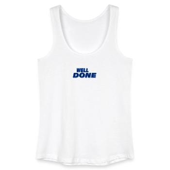 WELL DONE - Women’s Organic Tank Top - white - Front