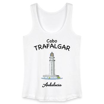 Phare de Trafalgar, Andalousie, Espagne - Débardeur bio Femme - blanc - Devant