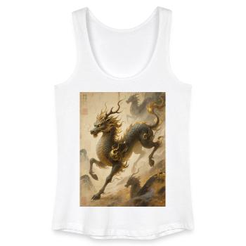 Die Jade-Apotheose: Qilin – Ewigkeit - Frauen Bio Tank Top - Weiß - Vorne