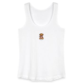 Pixel MiniBear Austria - Débardeur bio Femme - blanc - Devant