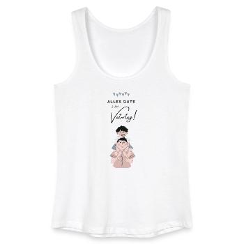 Cadeau Fête des Pères - Papa est le meilleur / Journée des hommes - Débardeur bio Femme - blanc - Devant