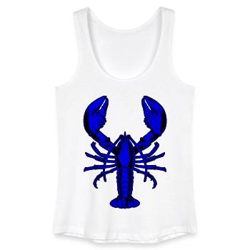 Blauer Hummer - Frauen Bio Tank Top - Weiß - Vorne