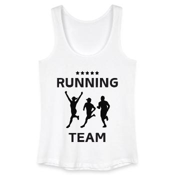 Running Team - Women’s Organic Tank Top - white - Front