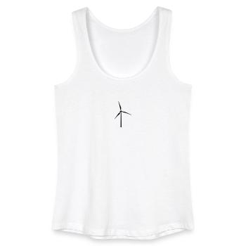 Windrad - Frauen Bio Tank Top - Weiß - Vorne