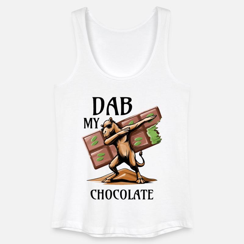 Dab My Chocolate – Der Dromedar-Dab! - Frauen Bio Tank Top - Weiß
