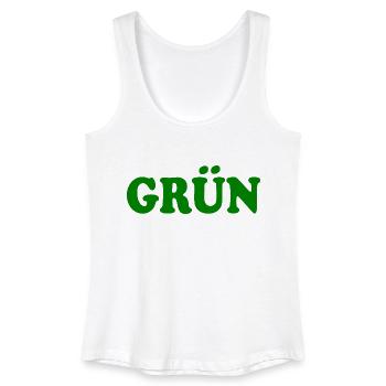 Grün - Frauen Bio Tank Top - Weiß - Vorne